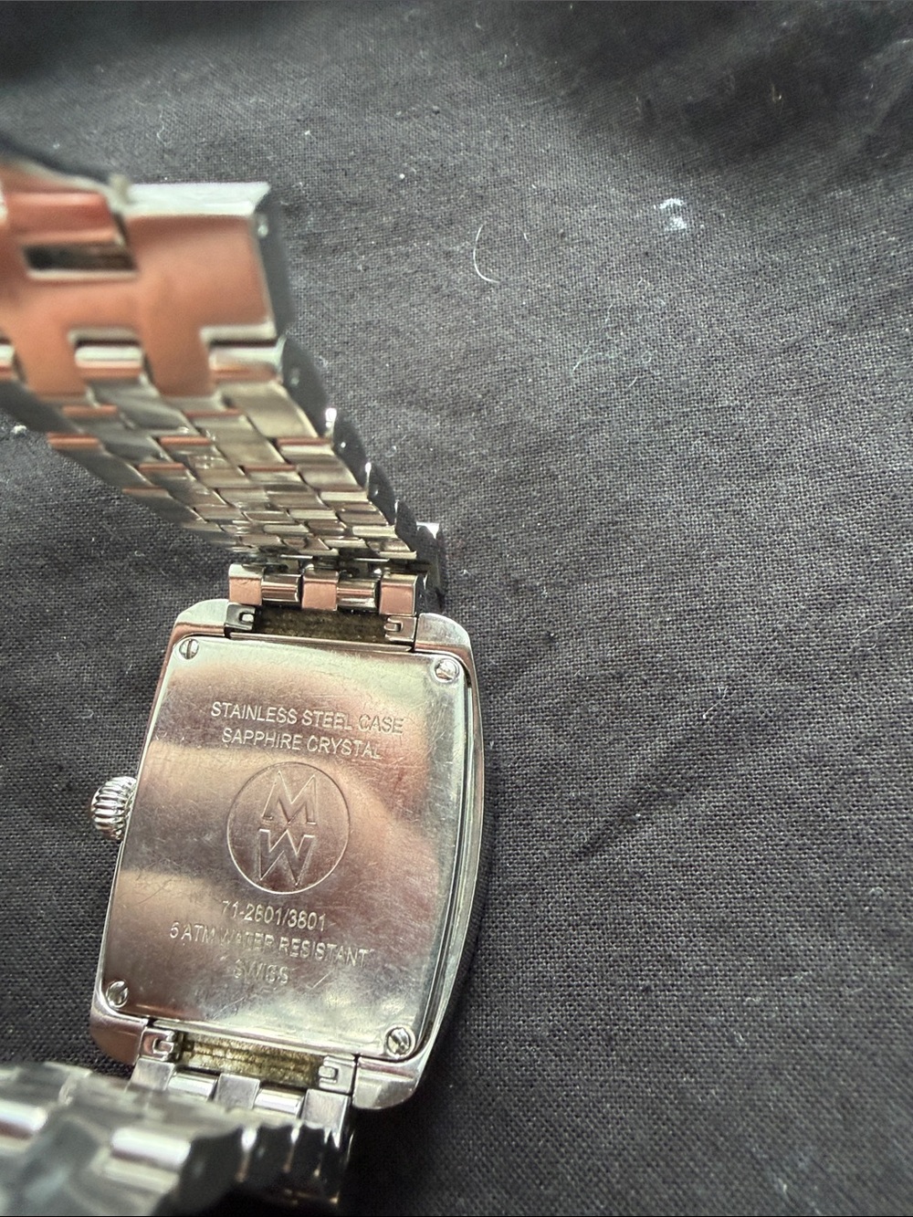 Diamond Accent Silver-Tone Women's Watch - White Dial - Picture 5 of 10